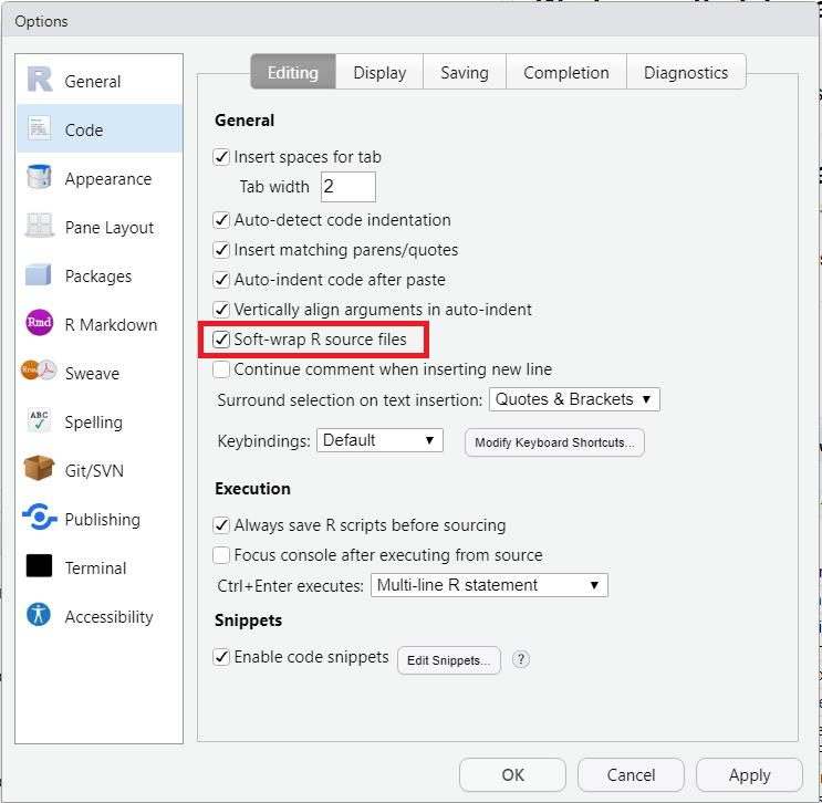 _Activating soft-wrapping of R scripts_